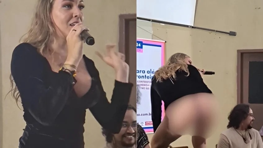 Cantora Tertuliana Lustosa causa polêmica ao mostrar "bunda" em palestra na UFMA