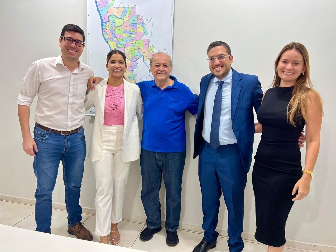 Deputado estadual Aldo Gil, sua esposa Tatiane Gil, a vereadora eleita Tatiana Medeiros e Arthur Bastos.