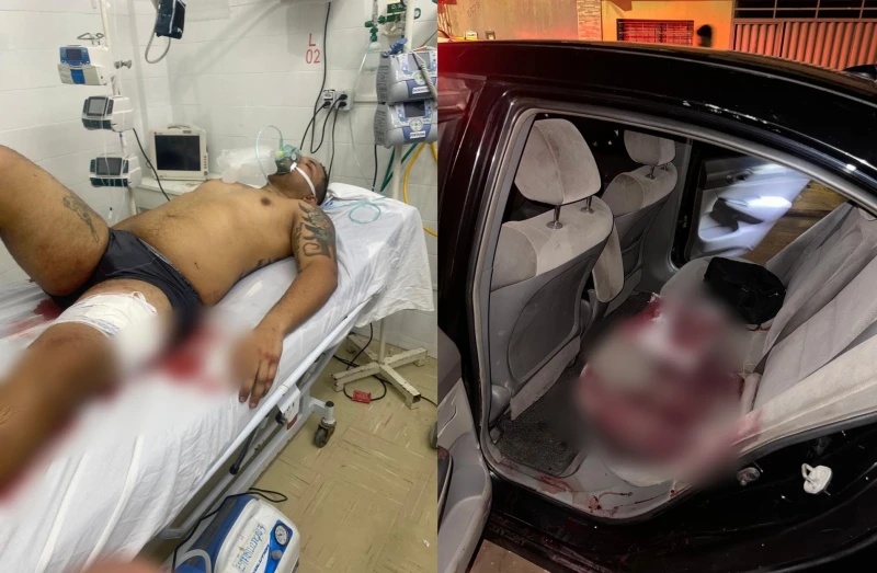 Gabriel Victor estava internado na unidade após ser baleado pelos criminosos