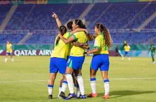 Gol de Juju Harris garante liderança do Grupo D; próxima partida será contra o Japão. (Foto: Reprodução/Leto Ribas/CBF)