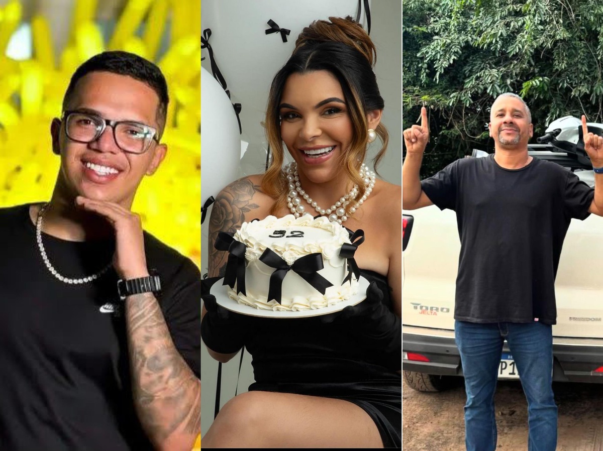 Influenciadores Lokinho, Milena Pâmela e o policial militar cabo Jairo