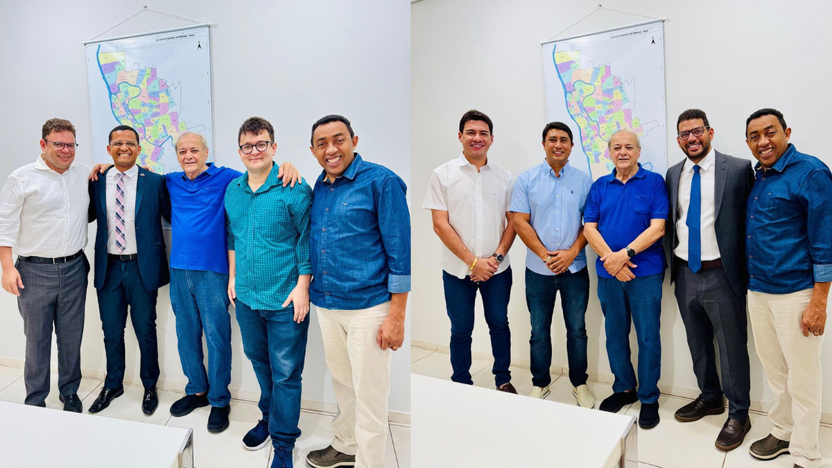 Joel Rodrigues, presidente estadual do Progressistas, o vereador eleito Petrus Evelyn e os vereadores reeleitos Ismael Silva e Aluísio Sampaio. O deputado estadual Dr. Thales Coelho, o prefeito eleito de Tamboril do Piauí, Glauert Coelho, e o vereador de Nova Santa Rita., Odilon Neto