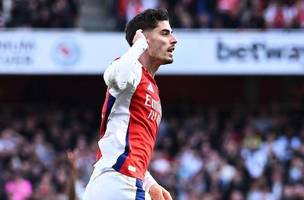 Kai Havertz fez o primeiro gol da vitória do Arsenal contra o Southampton• Reprodução/arsenal (Foto: • Reprodução/arsenal)