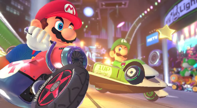 Mario Kart 8 Deluxe transforma ícones da Nintendo em competidores poderosos com superpoderes que desafiam a gravidade.