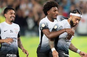 Memphis marcou o único gol da vitória do Corinthians contra o Cuiabá• Foto: GIL GOMES/AGIF - AGÊNCIA DE FOTOGRAFIA/AGIF - AGÊNCIA DE FOTOGRAFIA/ESTADÃO CONTEÚDO (Foto: • Foto: GIL GOMES/AGIF - AGÊNCIA DE FOTOGRAFIA/AGIF - AGÊNCIA DE FOTOG)