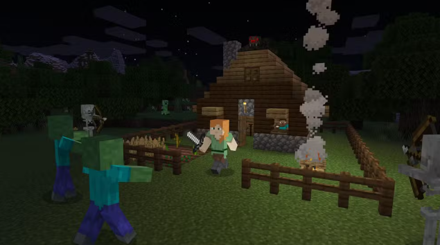 Minecraft: Explore mundos infinitos no clássico dos blocos da Mojang.