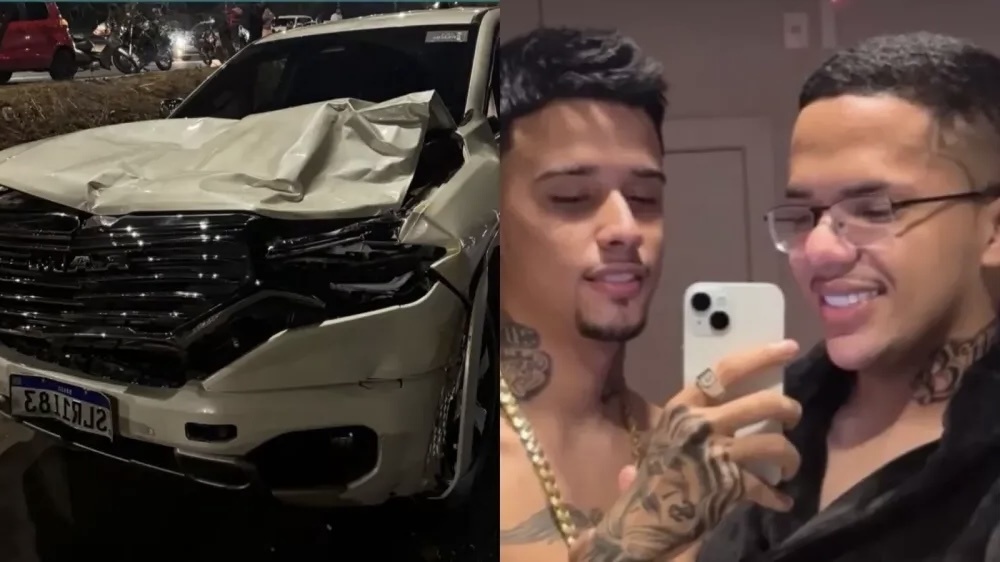 Namorado do influencer dirigia o veículo de Lokinho no momento em que o acidente aconteceu
