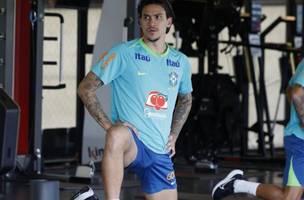 Pedro se lesionou em treino da Seleção (Foto: Rafael Ribeiro/CBF)