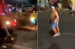 PM entrega arma e colabora em investigação de homicídio durante tumulto em Teresina (Foto: Reprodução)
