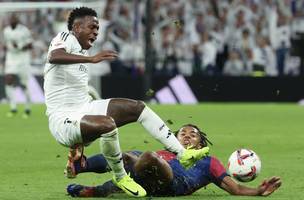 Vini Jr. não conseguiu evitar a derrota do Real Madrid (Foto: AFP)