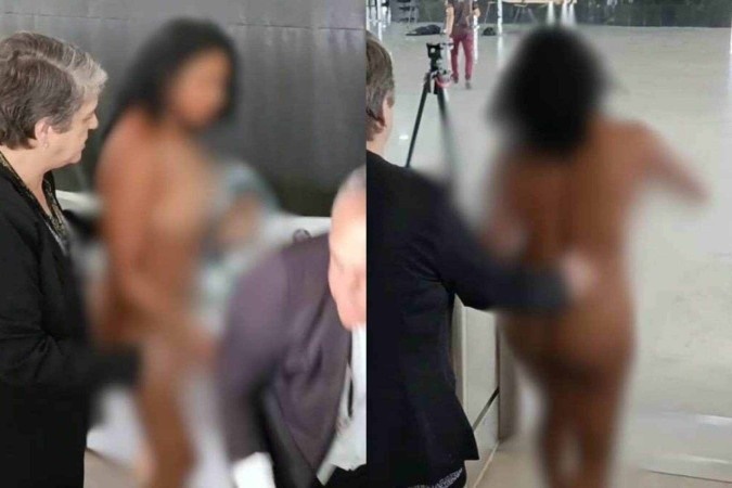 Visitante foi encaminhada ao Hospital de Base após agir de forma incoerente no local.