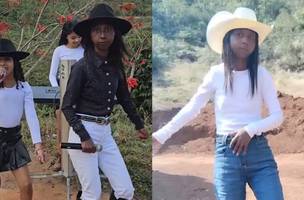 Após viralização de meme, Menina da Bota recebe tratamento e exibe sorriso. (Foto: Reprodução/Instagram/Menina da Bota)