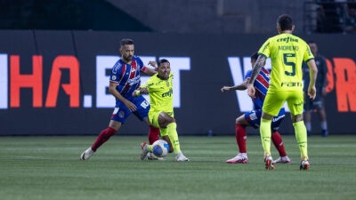 Bahia e Palmeiras em campo