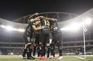 Botafogo comemora gol sobre o Vasco no Estádio Nilton Santos• Vitor Silva/Botafogo (Foto: • Vitor Silva/Botafogo)