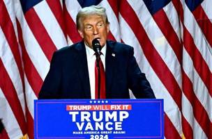 Donald Trump será o 47° presidente dos Estados Unidos (Foto: Jim Watson/ AFP)