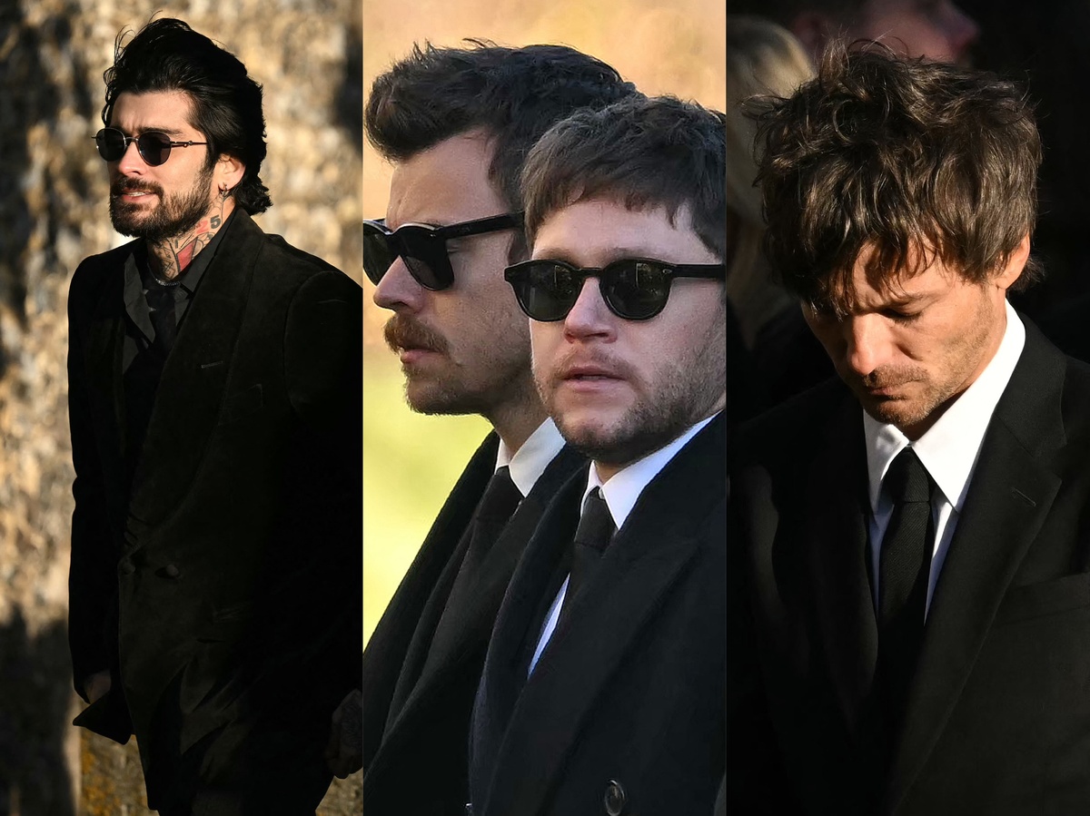 Harry Styles, Zayn Malik, Niall Horan e Louis Tomlinson compareceram ao velório do amigo e ex-companheiro de banda