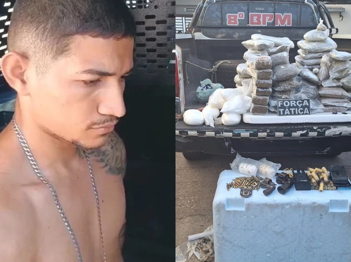 Homem é preso sob posse de grande quantidade de drogas e granada em Teresina