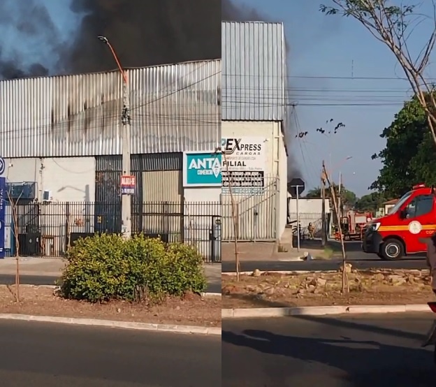 Incêndio de grande proporção destrói cindo galpões na zona Sul de Teresina