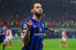 Inter bateu o Arsenal pela Champions League• Reprodução/@Inter (Foto: • Reprodução/@Inter)