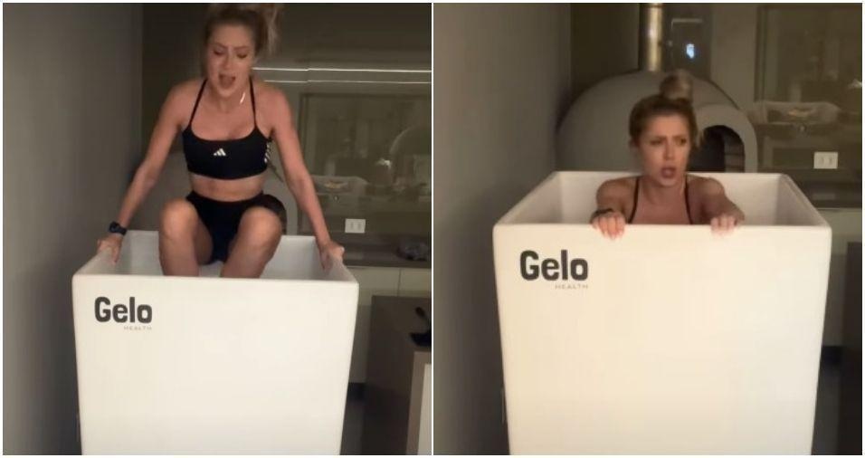 Jade Picon usa a técnica do mergulho no gelo para ajudar nos treinos• Instagram / Jade Picon