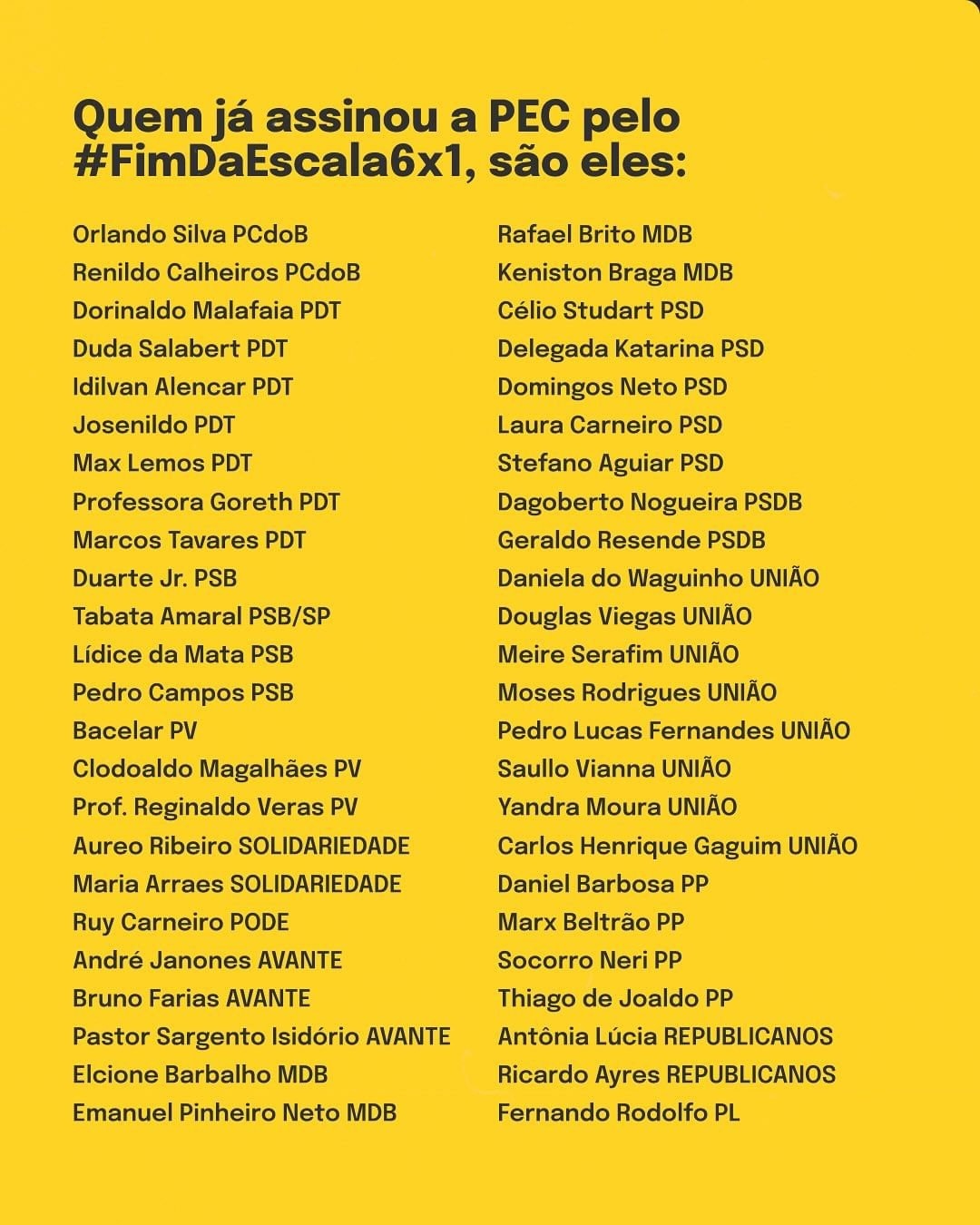 Lista de parlamentares