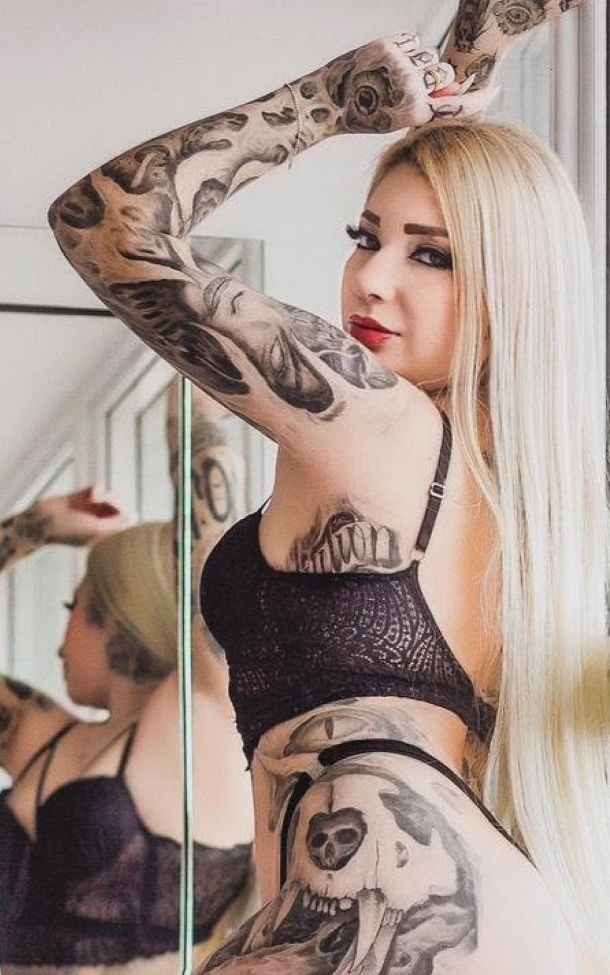 Musa do Athletico-PR, Sarah Lee pode incluir mais uma tatuagem no corpão