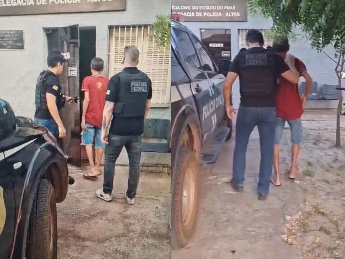 Pai é preso acusado de torturar seus dois filhos, de 13 e 7 anos, no Piauí