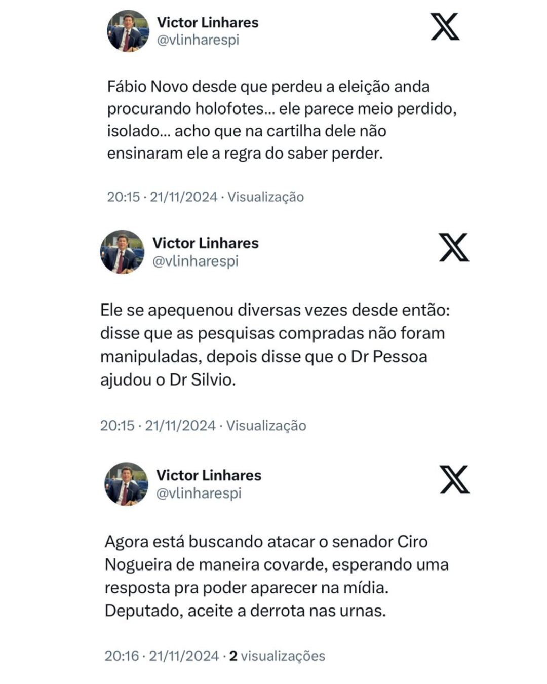 Resposta de Victor para Fábio