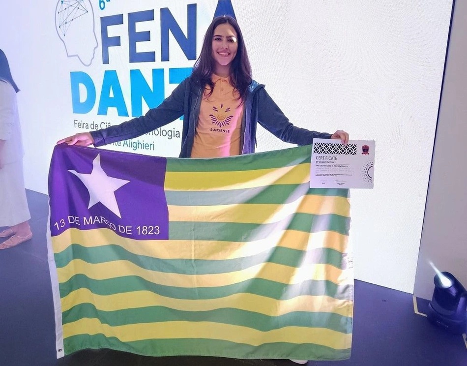 Tecnologia criada por Camila Feitosa monitora níveis de radiação solar.