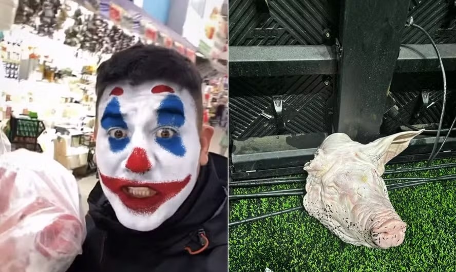 Torcedor corintiano grava momento que comprou cabeça de porco lançada em campo