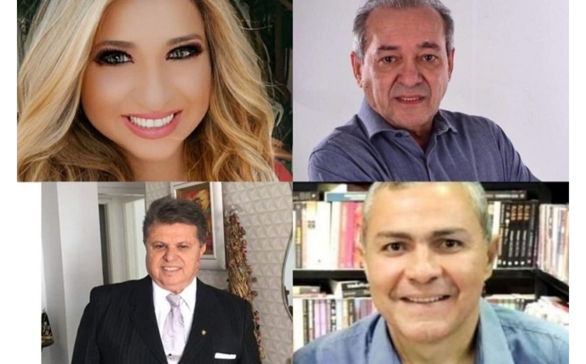 A advogada Adriana carvalho e os jornalistas homenageados