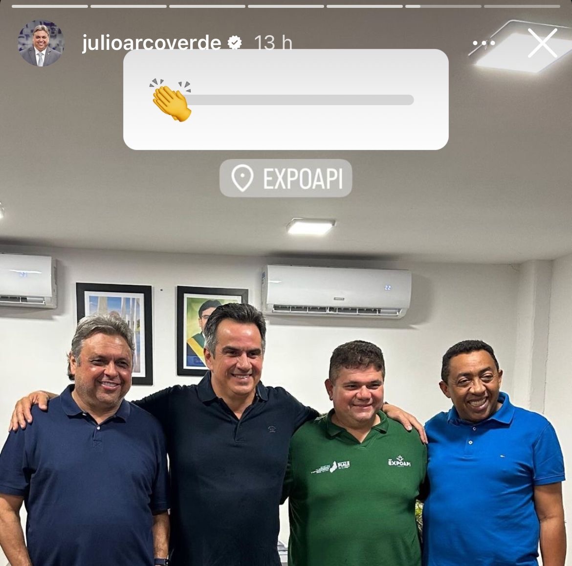 Ciro, julio e joel com Fabio Xavier: abertura para chegar mais…