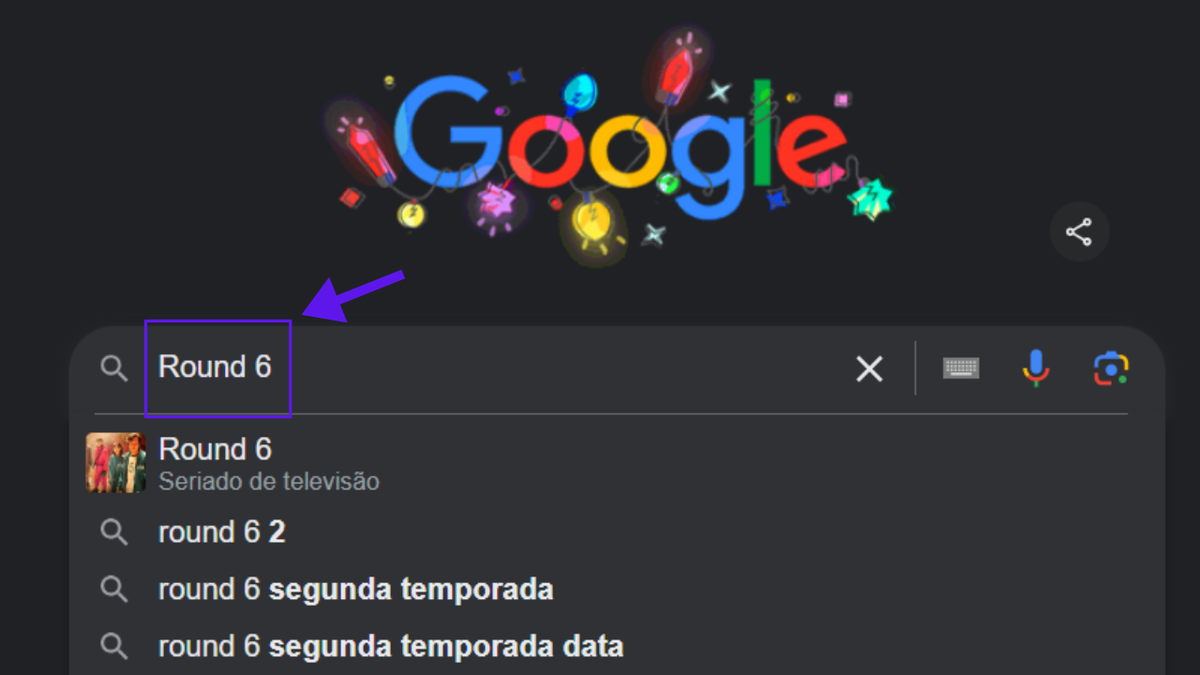 Descubra como ativar o easter egg de Round 6 no Google.