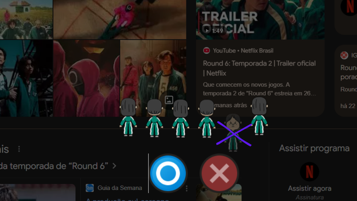 Descubra como ativar o easter egg de Round 6 no Google.