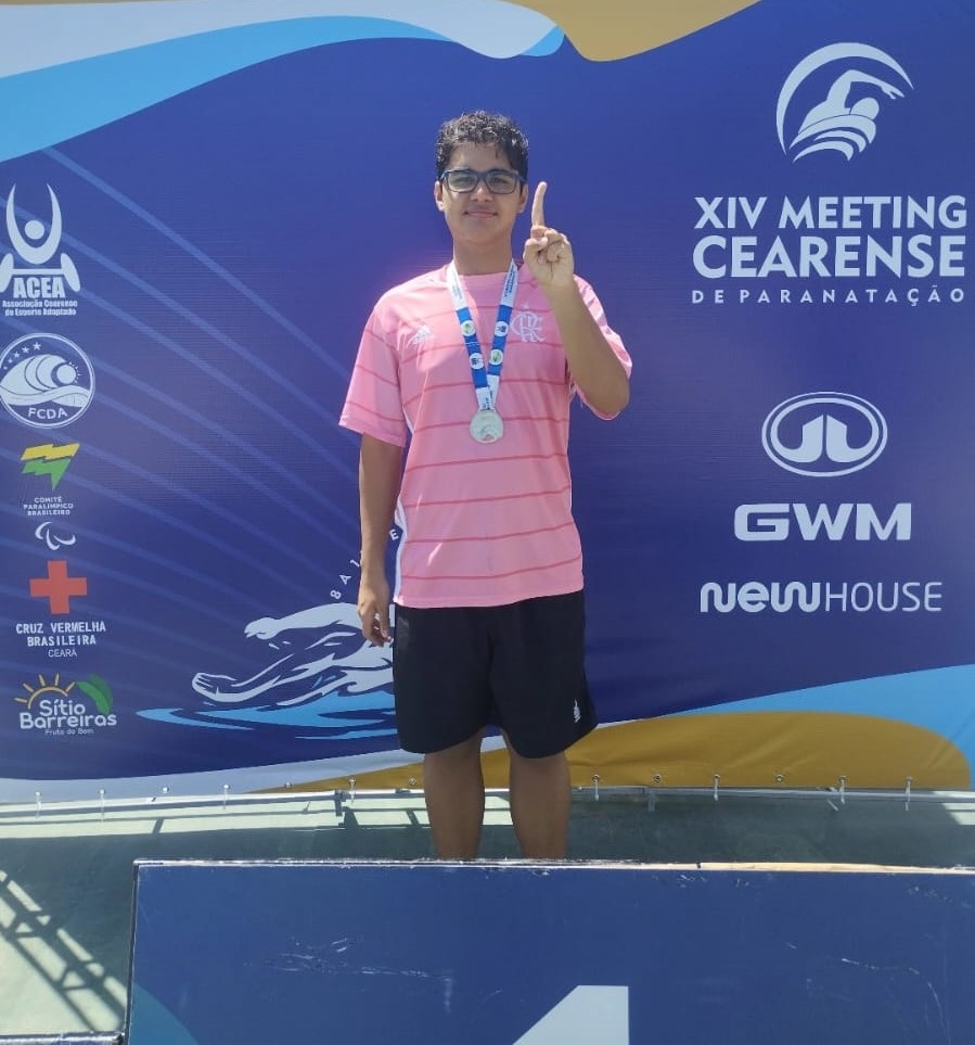 Eric Diógenes, de 17 anos, é atleta do Centro de Referência Paralímpico da Universidade Federal do Piauí - UFPI.