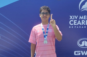 Eric Diógenes, de 17 anos, é atleta do Centro de Referência Paralímpico da Universidade Federal do Piauí - UFPI. (Foto: Reprodução/Divulgação)