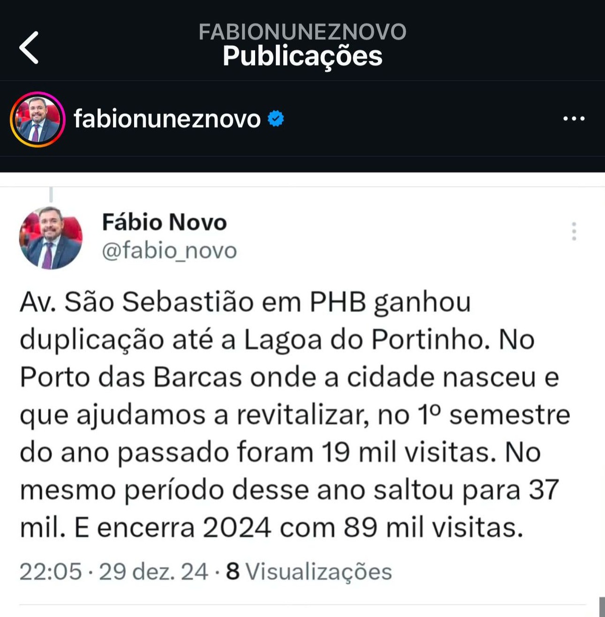 Fábio Novo diz que obra da Av. São Sebastião é de Rafael Fonteles