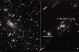 Firefly Sparkle vista do Telescópio James Webb• Nasa/Divulgação (Foto: • Nasa/Divulgação)