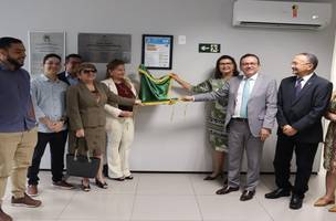 Fórum Eleitoral de Teresina recebe selo concedido pelo INMETRO (Foto: TRE - PI)