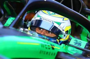 Gabriel Bortoleto teve seu primeiro dia como piloto da Sauber nesta terça (10) (Foto: Reprodução / Instagram @gabrielbortoleto_)