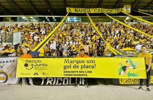 Iniciativa sustentável, realizada nos jogos do Criciúma no Campeonato Brasileiro, celebra crescimento de 60% em relação a 2023 (Foto: (Foto: Divulgação/Criciúma))