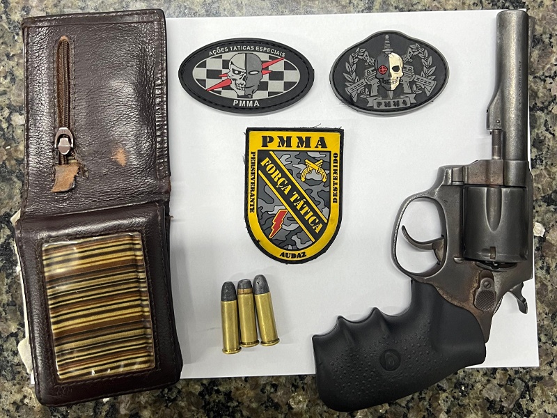 Material roubado apreendido pela Polícia