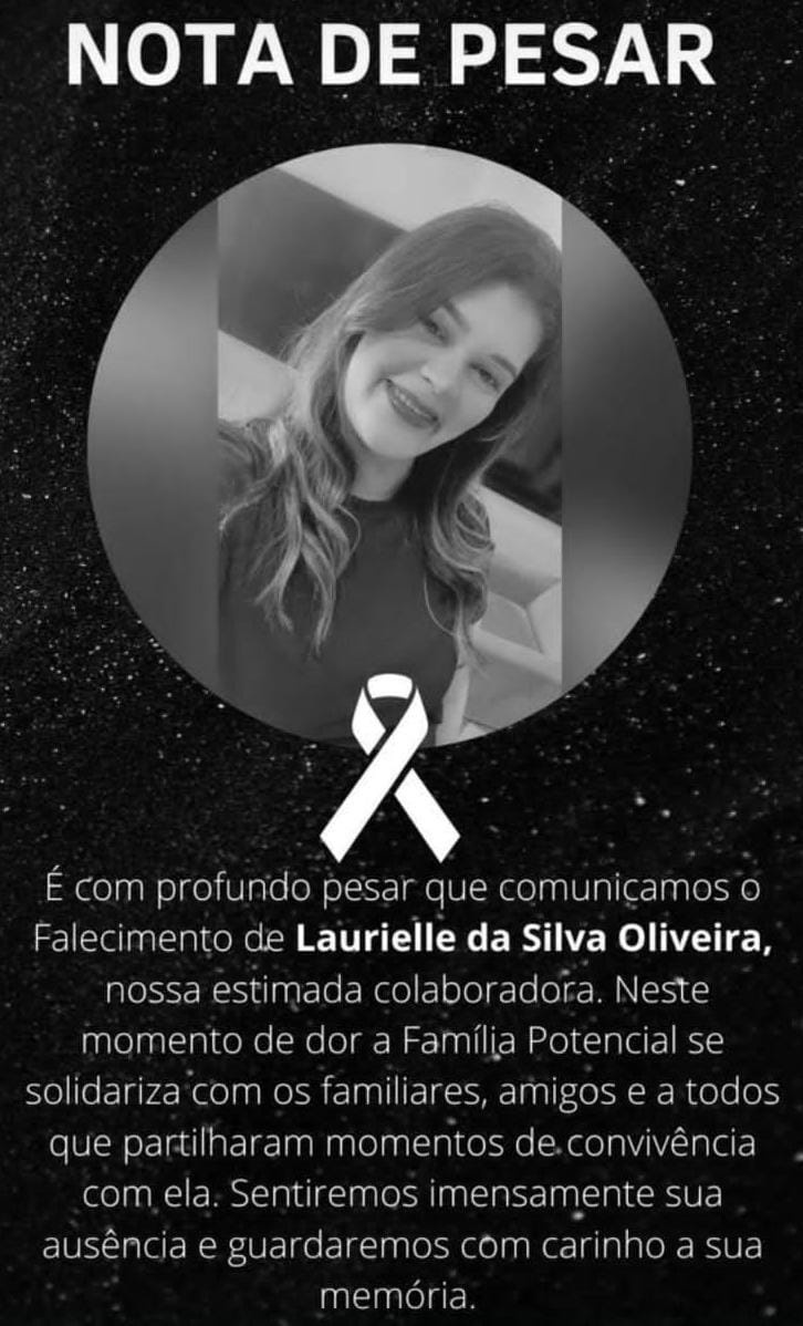 Nota de pesar Laurielly