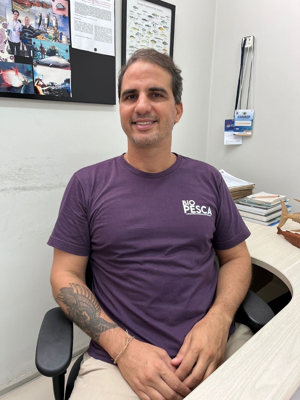 professor doutor Cezar Fernandes, engenheiro de pesca