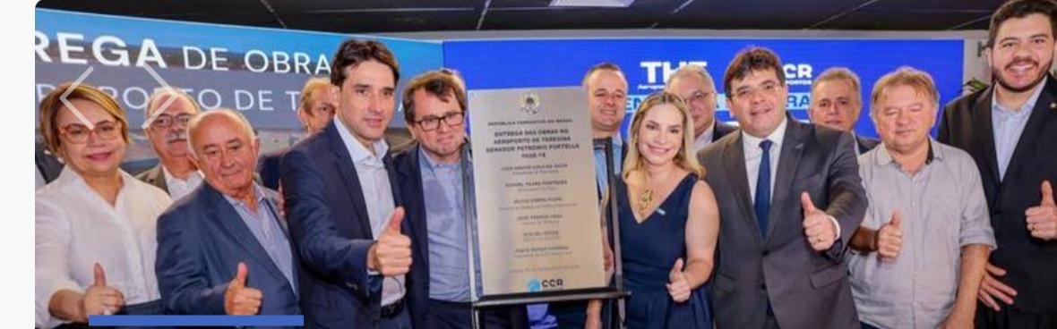 Rafael e outros politicos na inauguração da reforma do aeroporto de Teresina. Fabio Novo espalhou que a obra teve dinheiro do Estado. Precisa provar