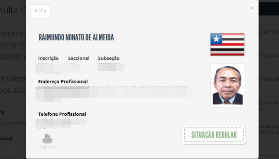 Raimundo, advogado denunciado