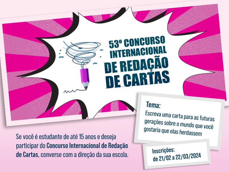 53º Concurso Internacional de Redação de Cartas