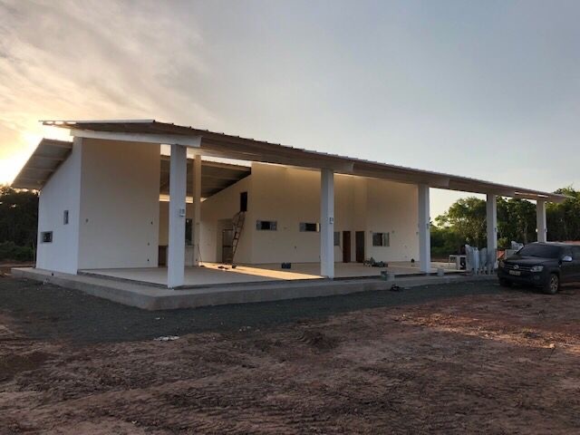 A sede do clube aéreo que terá apartamentos para pilotos visitantes
