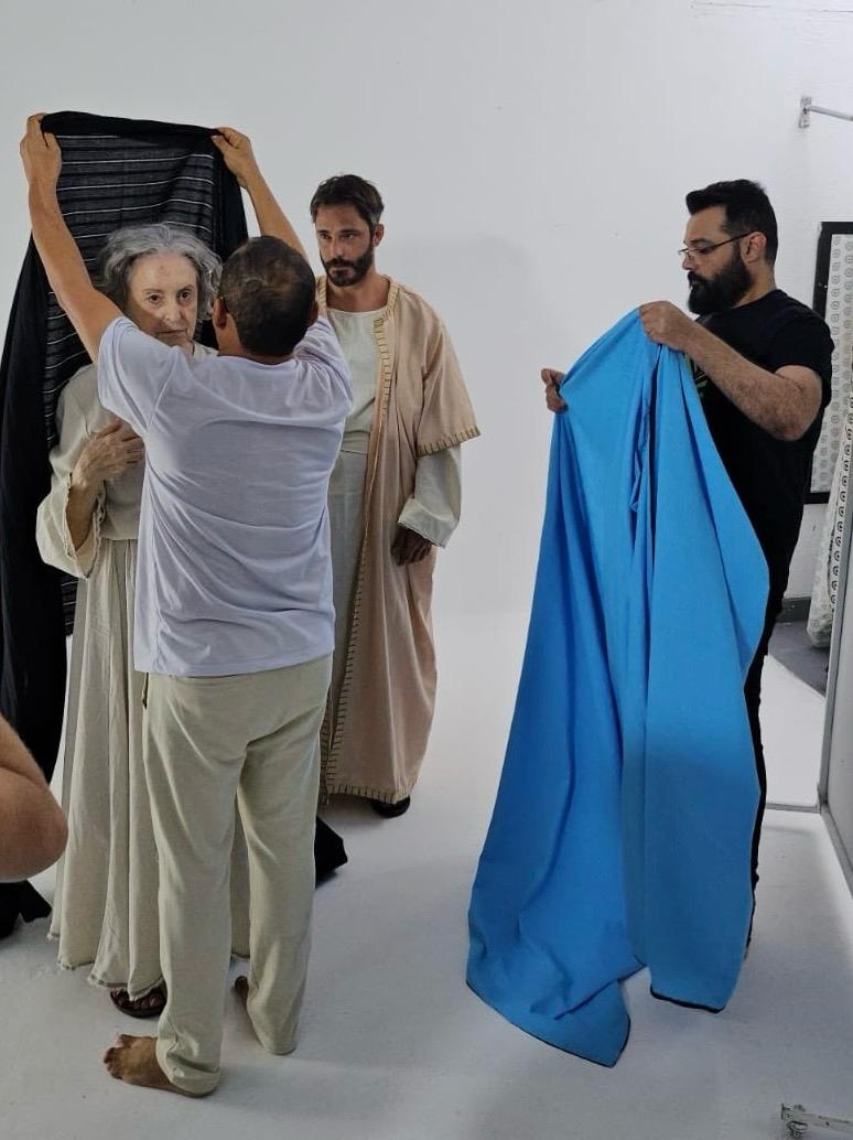 Bastidores da Paixão de Cristo em Floriano