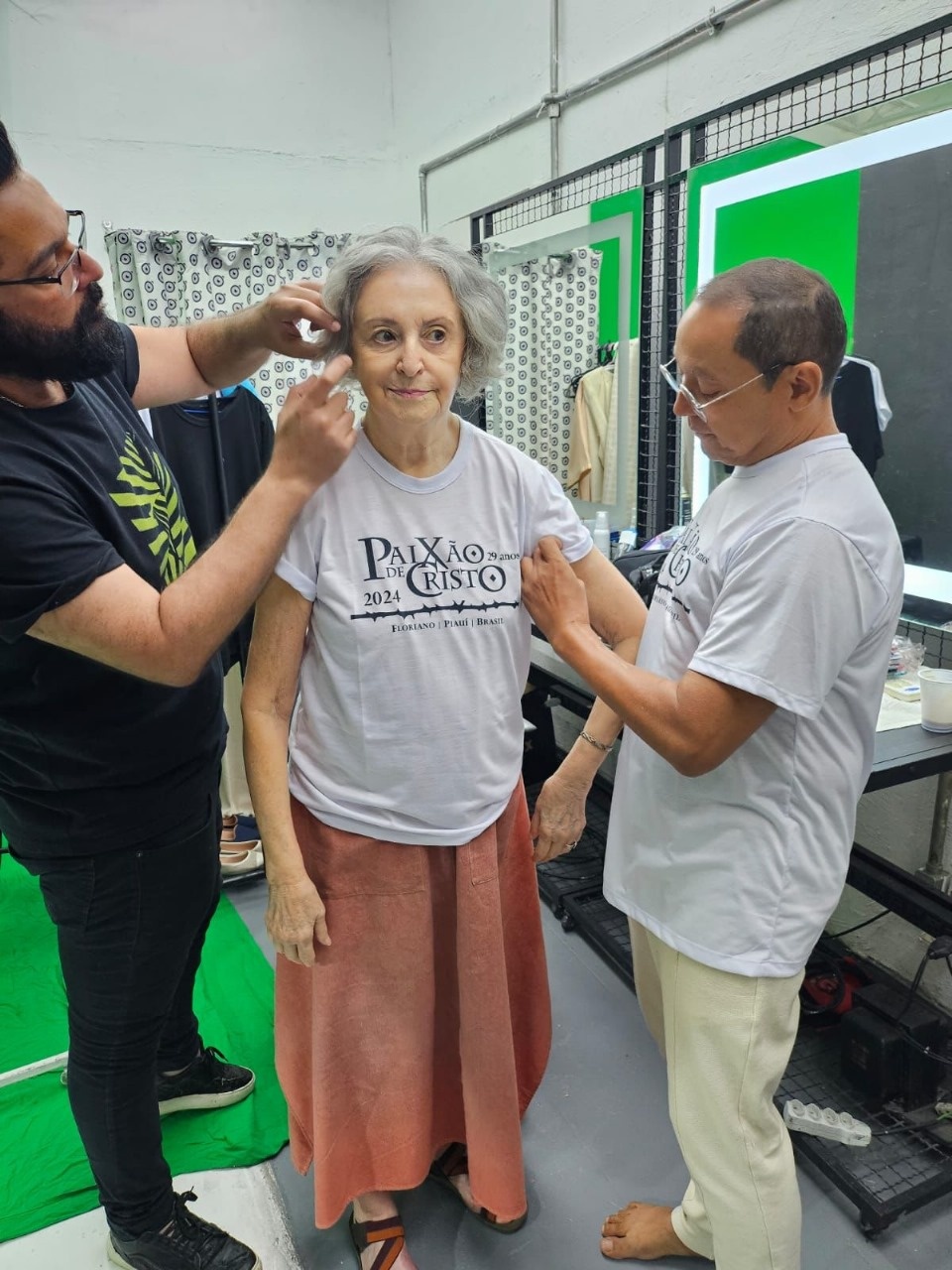 Bastidores da Paixão de Cristo em Floriano